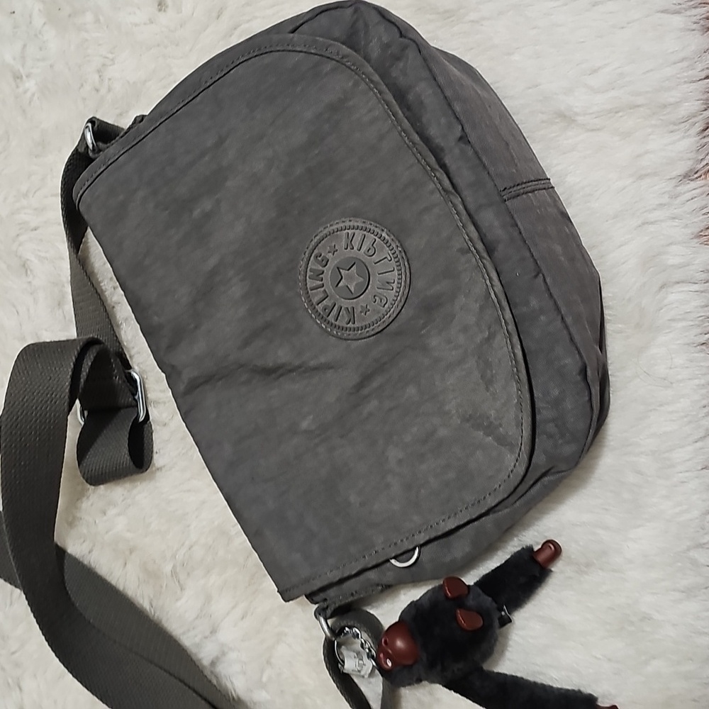 Kipling  Gray Crossbody Bag